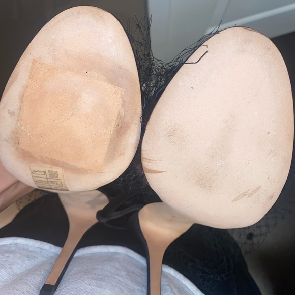 Mesh-Trim Satin Sandals - Picture 10 of 10